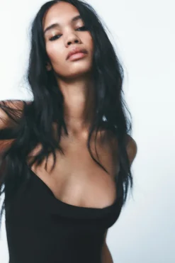 Outlet VESTIDO DRAPEADO Mujer Vestidos