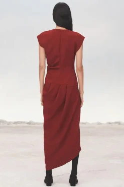 Online VESTIDO DRAPEADO ASIMÉTRICO LIMITED EDITION Mujer Vestidos