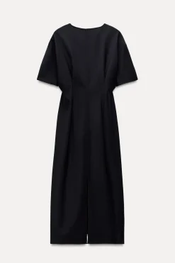 Fashion VESTIDO DRAPEADO MEZCLA LANA ZW COLLECTION Mujer Vestidos