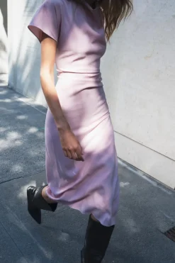 Best VESTIDO DRAPEADO ZW COLLECTION Mujer Vestidos