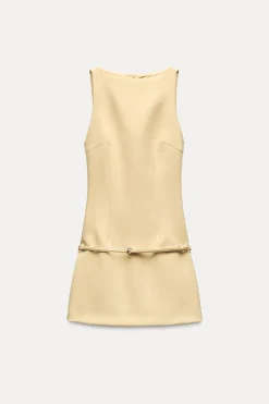 Hot VESTIDO ELÁSTICO CINTURÓN Mujer Vestidos