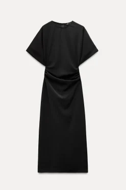 Online VESTIDO ENTALLADO DRAPEADO Mujer Vestidos