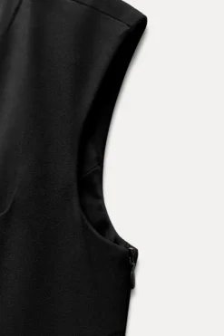 Hot VESTIDO ESCOTE CUADRADO PLIEGUES Mujer Vestidos