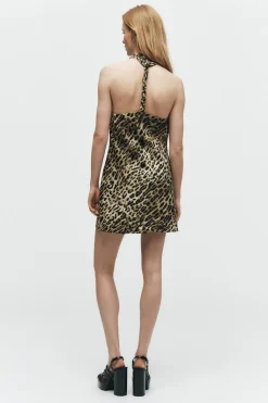 Sale VESTIDO ESTAMPADO ANIMAL LINO 100% ZW COLLECTION Mujer Vestidos