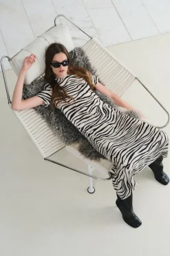 Hot VESTIDO ESTAMPADO ANIMAL ZW COLLECTION Mujer Vestidos