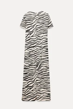 Hot VESTIDO ESTAMPADO ANIMAL ZW COLLECTION Mujer Vestidos