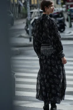 Best VESTIDO ESTAMPADO BORDADO ABALORIOS ZW COLLECTION Mujer Vestidos