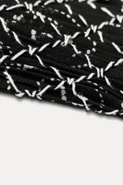 Best VESTIDO ESTAMPADO BORDADO ABALORIOS ZW COLLECTION Mujer Vestidos