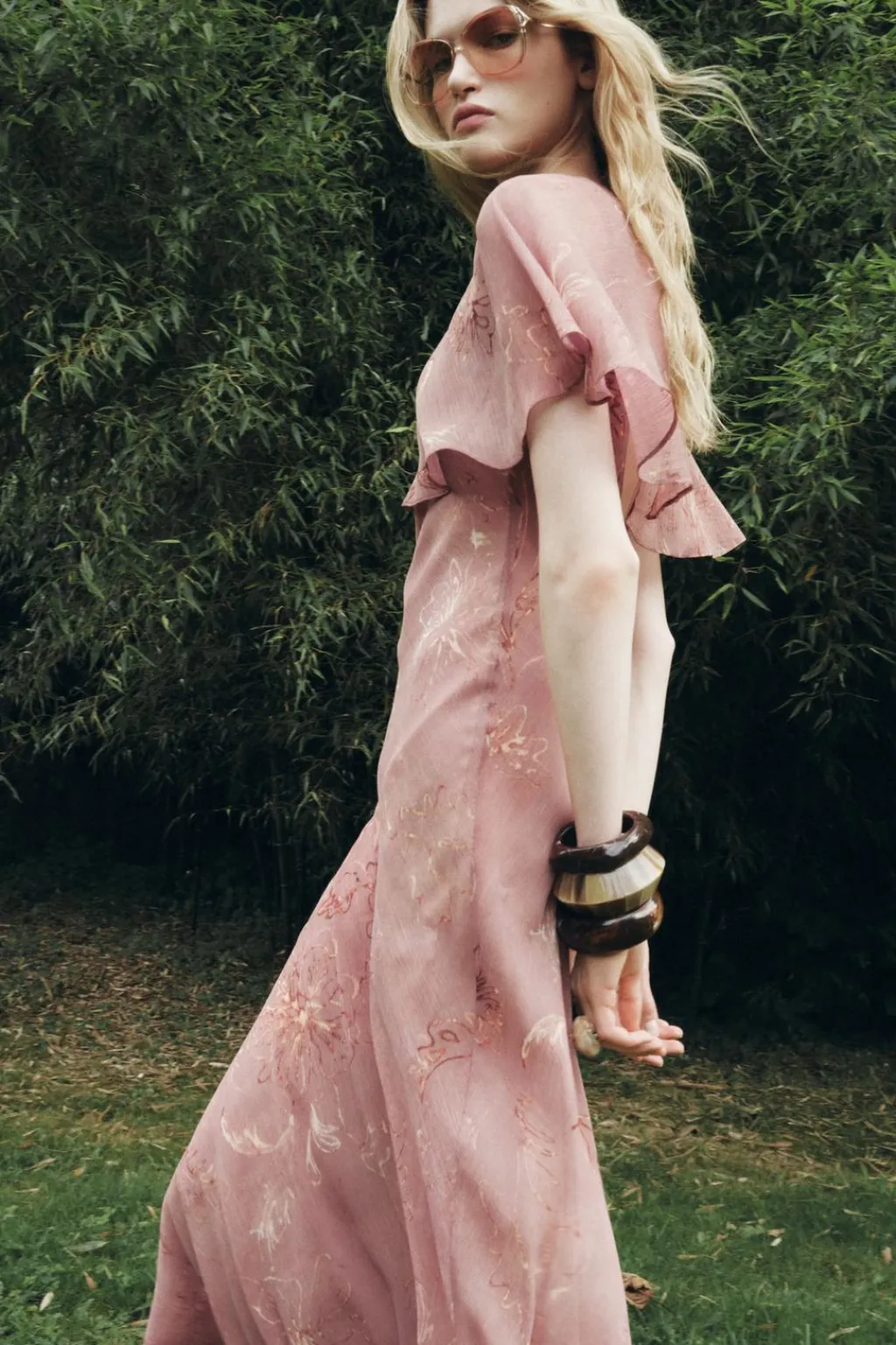 Discount VESTIDO ESTAMPADO CAPA ZW COLLECTION Mujer Vestidos