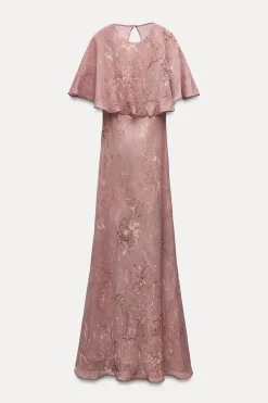 Discount VESTIDO ESTAMPADO CAPA ZW COLLECTION Mujer Vestidos