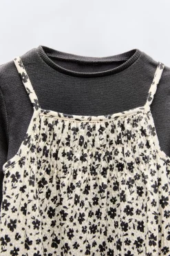 Niños ZARA 1½ - 6 Años·Vestidos / Petos|6 - 18 Meses·Vestidos / Monos<VESTIDO ESTAMPADO COMBINADO CAMISETA