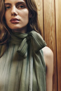 New VESTIDO ESTAMPADO ESTRUCTURA ZW COLLECTION Mujer Vestidos