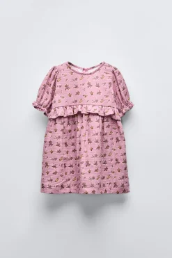Niños ZARA 1½ - 6 Años·Vestidos / Petos|6 - 18 Meses·Vestidos / Monos<VESTIDO ESTAMPADO FLORES