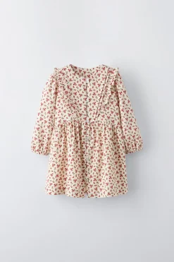 Niños ZARA 1½ - 6 Años·Vestidos / Petos|6 - 18 Meses·Vestidos / Monos<VESTIDO ESTAMPADO FLORES