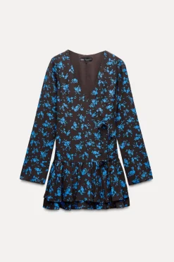 Sale VESTIDO ESTAMPADO FLORES LAZOS Mujer Vestidos