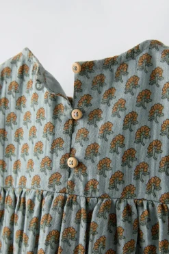 Niños ZARA 1½ - 6 Años·Vestidos / Petos|6 - 18 Meses·Vestidos / Monos<VESTIDO ESTAMPADO NIDO DE ABEJA