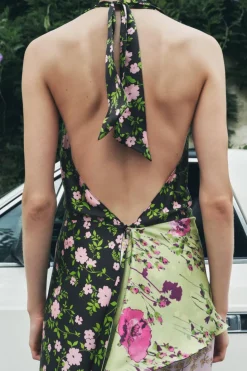 Sale VESTIDO ESTAMPADO SEDA 100% LIMITED EDITION Mujer Vestidos