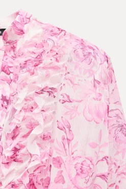 Clearance VESTIDO ESTAMPADO VOLANTES CINTURÓN Mujer Vestidos