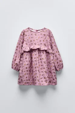 Niños ZARA 1½ - 6 Años·Vestidos / Petos|6 - 18 Meses·Vestidos / Monos<VESTIDO ESTAMPADO VOLANTITO