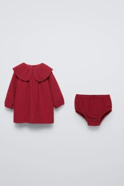 Niños ZARA 6 - 18 Meses·Vestidos / Monos<VESTIDO ESTRUCTURA CUELLO BOBO