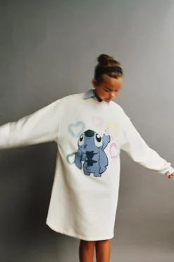 Niños ZARA 6 - 14 Años·Vestidos / Monos<VESTIDO FELPA LILO & STITCH © DISNEY