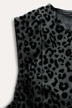 Sale VESTIDO FLOCADO ESTAMPADO ANIMAL Mujer Vestidos