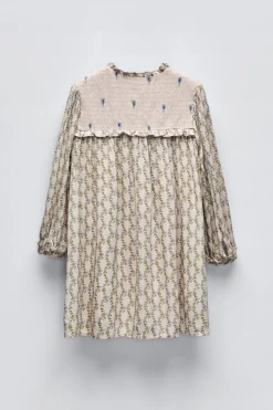Niños ZARA 6 - 14 Años·Vestidos / Monos<VESTIDO FLORES CANESÚ