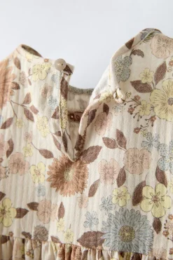 Niños ZARA 1½ - 6 Años·Vestidos / Petos|6 - 18 Meses·Vestidos / Monos<VESTIDO FLORES ENTREDOS