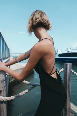 Sale VESTIDO FLUIDO ASIMÉTRICO Mujer Vestidos