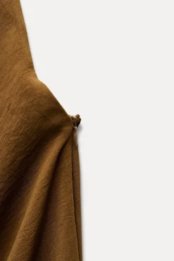 Sale VESTIDO FLUIDO DRAPEADO Mujer Vestidos