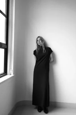 New VESTIDO FLUIDO VOLUMEN Mujer Vestidos