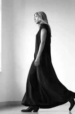 New VESTIDO FLUIDO VOLUMEN Mujer Vestidos