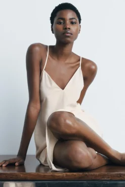 Online VESTIDO FORRO LARGO TIRANTES MULTIPOSICIÓN Mujer Vestidos|Lenceria