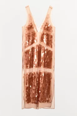 New VESTIDO GEORGETTE LENTEJUELAS Mujer Vestidos