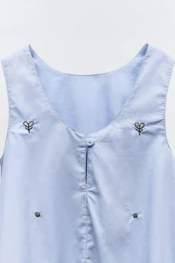 Niños ZARA 1½ - 6 Años·Vestidos / Petos|6 - 18 Meses·Vestidos / Monos<VESTIDO GLOBO BORDADOS BRILLO