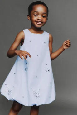 Niños ZARA 1½ - 6 Años·Vestidos / Petos|6 - 18 Meses·Vestidos / Monos<VESTIDO GLOBO BORDADOS BRILLO