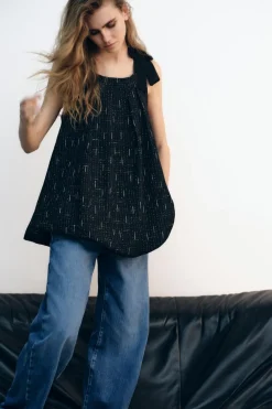 Hot VESTIDO GLOBO TIRANTE LAZO Mujer Vestidos