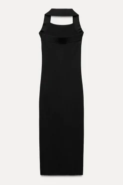 Sale VESTIDO HALTER BRILLOS PUNTO STRETCH Mujer Vestidos