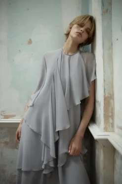 Fashion VESTIDO HALTER CAPA Mujer Vestidos