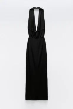 Outlet VESTIDO HALTER DRAPEADO Mujer Vestidos