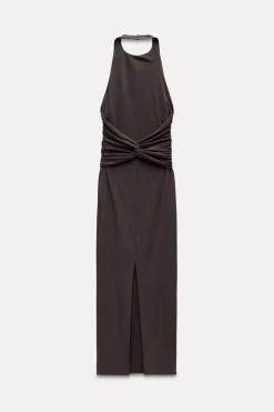 New VESTIDO HALTER ESPALDA DESCUBIERTA Mujer Vestidos