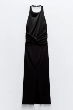 Best VESTIDO HALTER ESPALDA DESCUBIERTA Mujer Vestidos