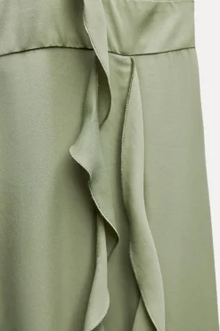 Outlet VESTIDO HALTER FLOR VOLANTES Mujer Vestidos