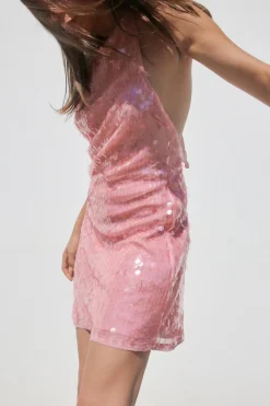 Sale VESTIDO HALTER LENTEJUELAS Mujer Vestidos