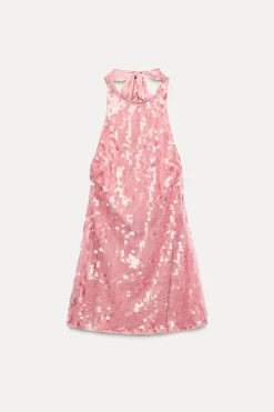 Sale VESTIDO HALTER LENTEJUELAS Mujer Vestidos