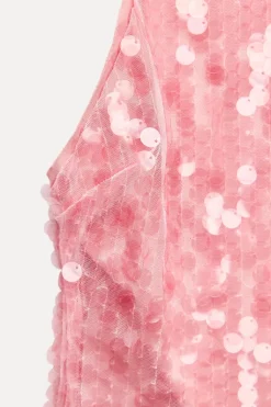 Sale VESTIDO HALTER LENTEJUELAS Mujer Vestidos