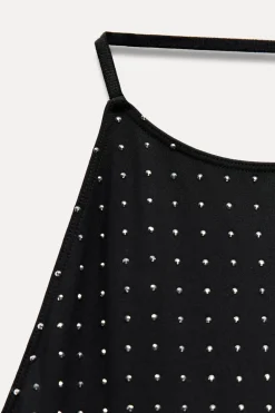 New VESTIDO HALTER POLIAMIDA BRILLOS Mujer Vestidos