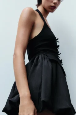 Sale VESTIDO HALTER VOLUMEN Mujer Vestidos