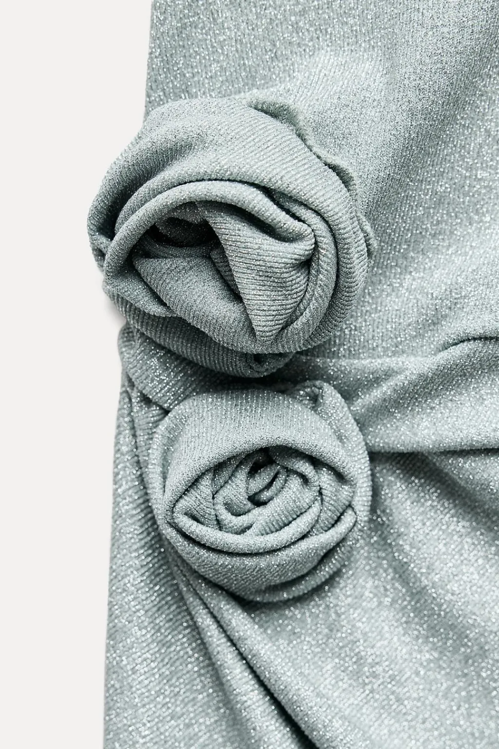 Outlet VESTIDO HILO METALIZADO FLORES RELIEVE Mujer Vestidos