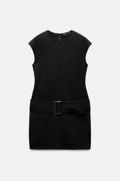 Best VESTIDO INTERLOCK CINTURÓN Mujer Vestidos